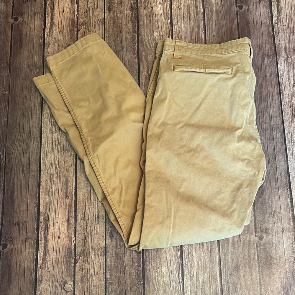 Faded Glory Tan Chinos Classic Style Sz 36x34